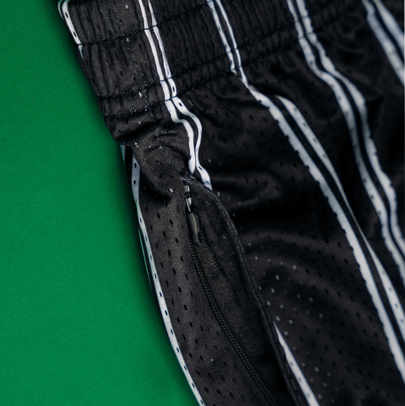 TAMPA BAY DEVIL RAYS PINSTRIPED MESH SHORT