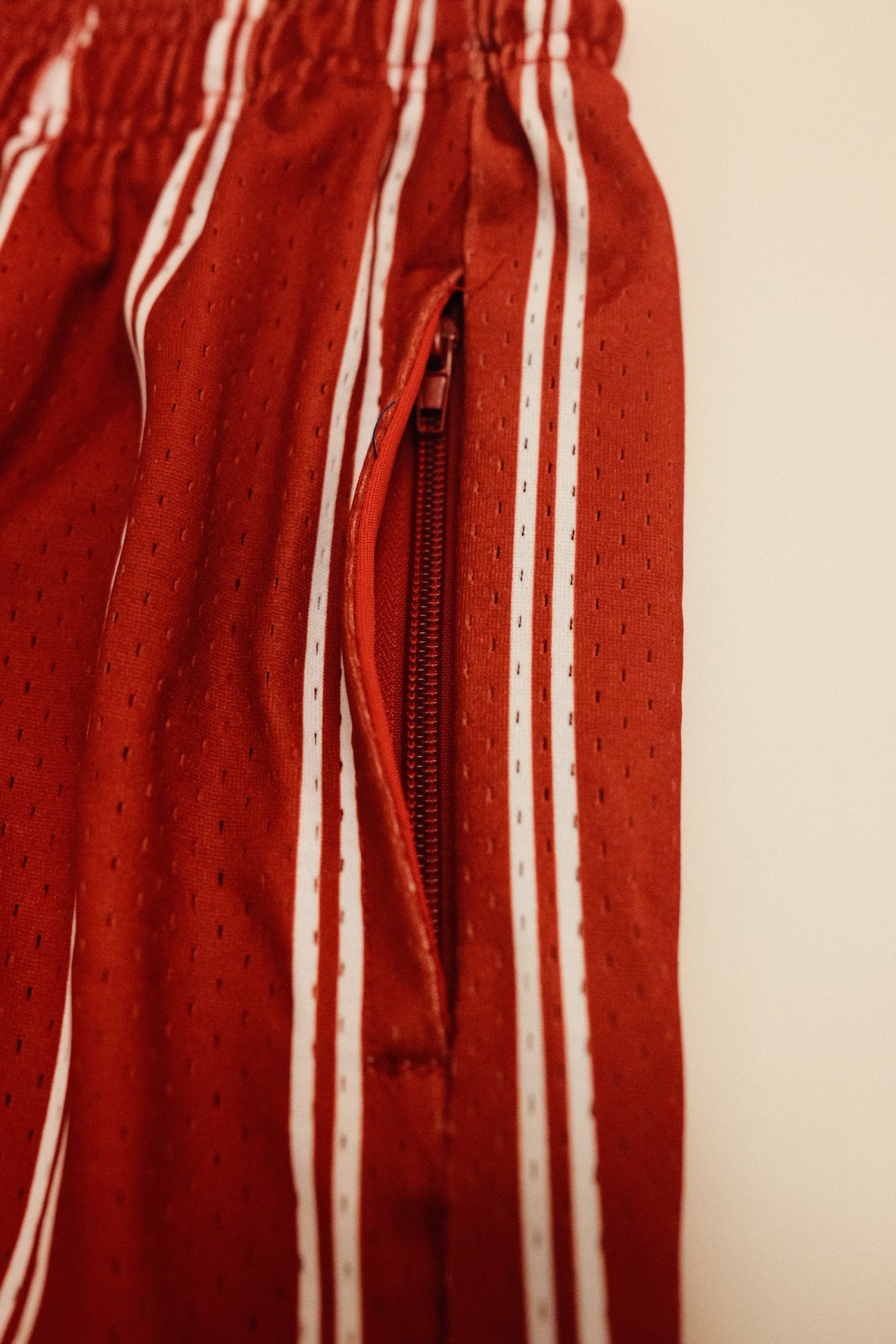 Devil Rays Pinstripe mesh shorts