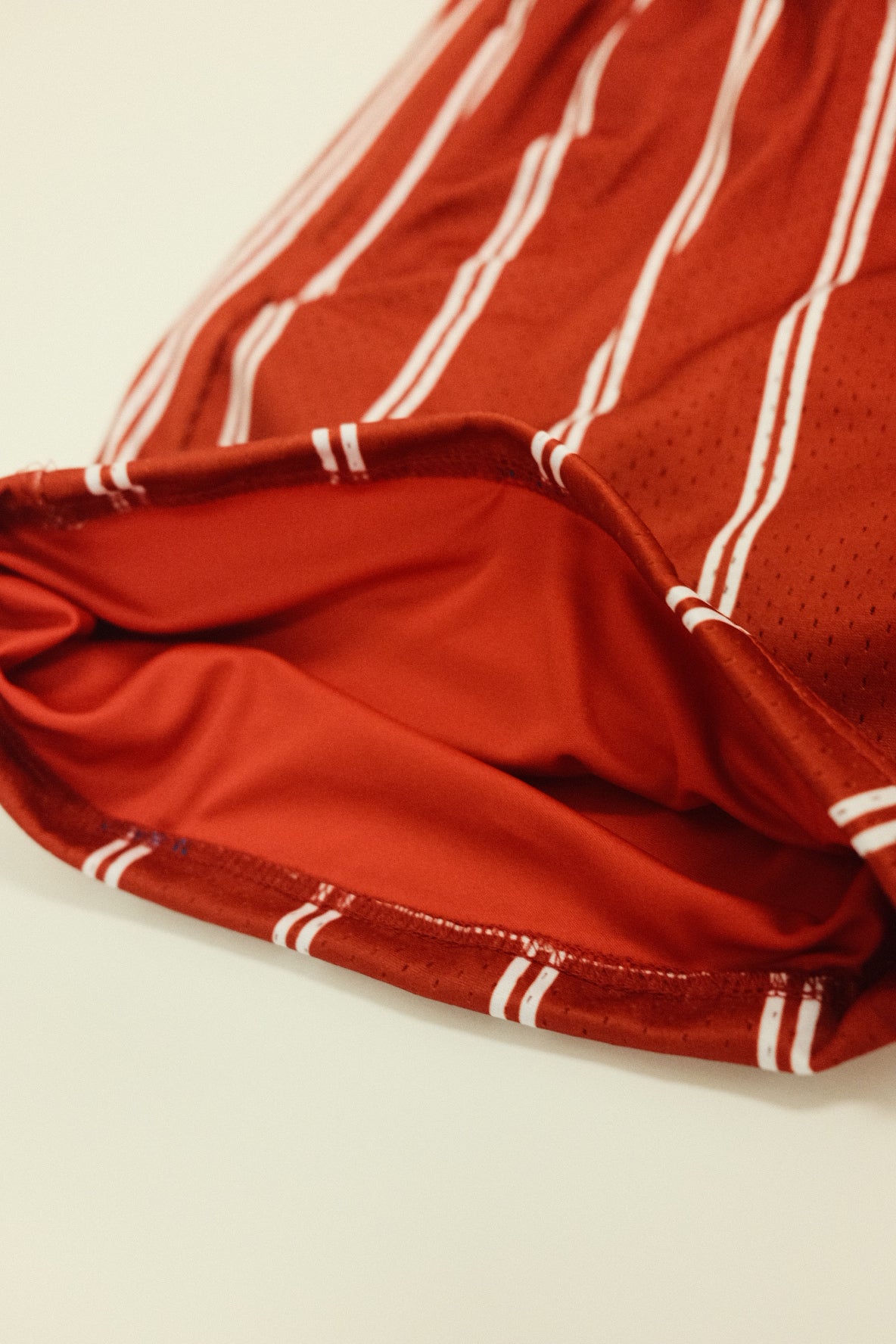 Devil Rays Pinstripe mesh shorts