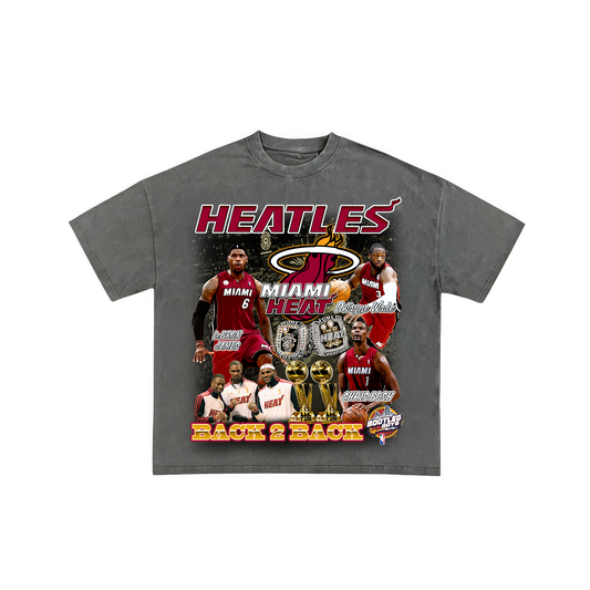 HEATLES BACK 2 BACK single sided TEE