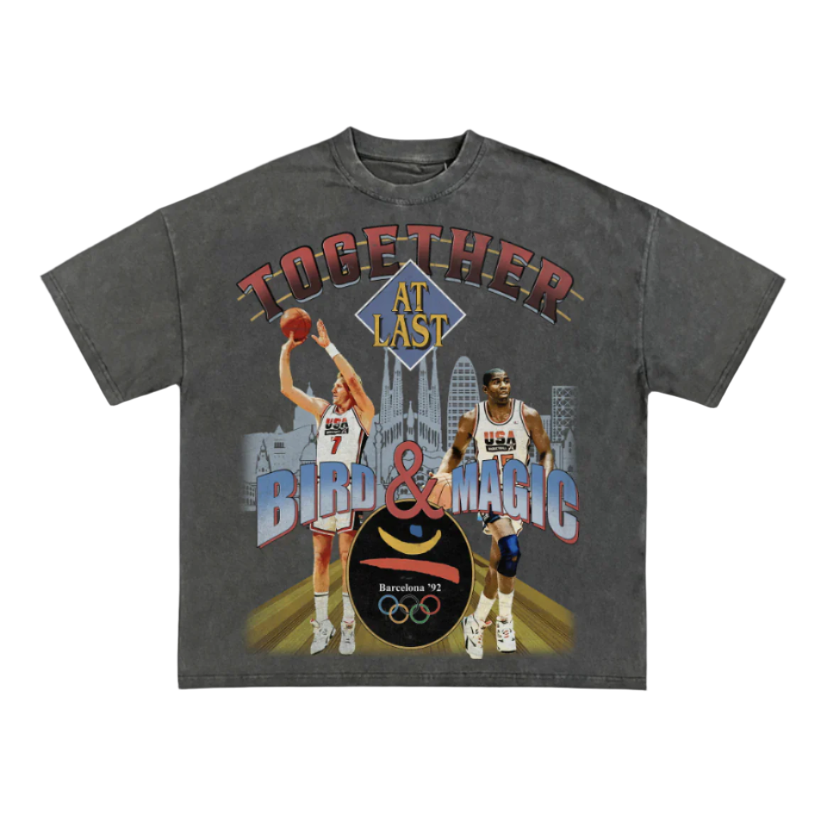 Bird Vs Magic Team USA 92’ Tee